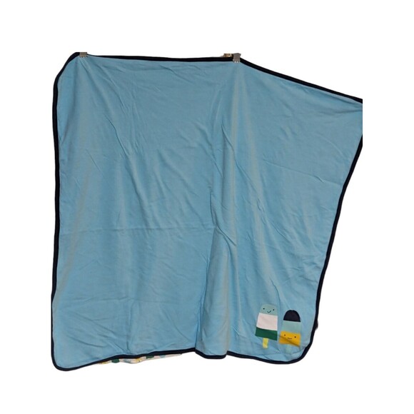 Gymboree Baby Reversible Receiving Blanket Ice Cream Popsicle Blue Green 2018 - Picture 1 of 6